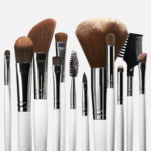 YRX Juego de 12 Brochas de Maquillaje Profesionales para Rostro, Contorno, Sombras de Ojos, Cosméticos, Brochas de Maquillaje Suaves con Logotipo Personalizado para Viaje - Product Image 2