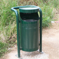 Grande poubelle extérieure en acier inoxydable Poubelle extérieure en acier inoxydable Poubelle extérieure en métal pour parc de rue Poubelle de recyclage Poubelle poubelle