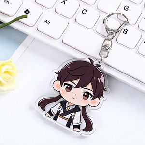 Irregularly Shaped Keychains Custom Transparent Acrylic Keychain with Double-Sided Printing