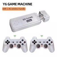 Console de jeu portable LP Y6 Lite 4K 64G/128G, console de jeu rétro avec plus de 15000 jeux, sans fil 2.4GHz/BT, 2 manettes, extension par carte TF