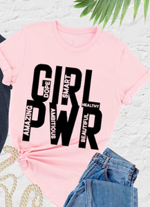 T-shirt da donna Feminist Girl Power, casual, girocollo, manica corta, 100% cotone jersey, vestibilità ampia, logo stampato, tutte le stagioni - Product Image 3