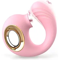 Potente Vibrador Orgásmico para Adultos, Estimulador de Pezones y Clítoris con Diseño de Lengua, Masajeador de Punto G