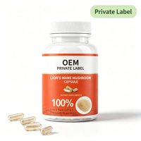Capsules d'extrait de champignon Crinière de lion 100% pur (Hericium Erinaceus) – Nootropique et Complément Cérébral – 60 gélules – Vente en gros OEM
