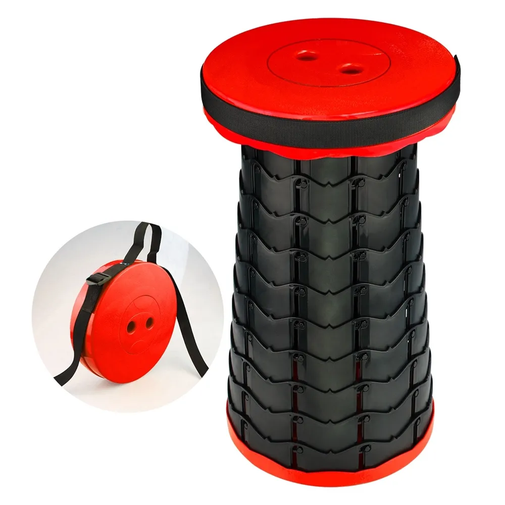 Stool dobrável para peixe, stool dobrável leve resistente e resistente para acampamento