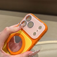 Coque de téléphone portable en élastomère thermoplastique style Ins couleur bonbon QY la plus vendue avec support magnétique pour 17 18