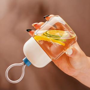 JM vente en gros sans BPA mini boisson de jus bouteille d'eau en <span class=keywords><strong>verre</strong></span> borosilicaté portable réutilisable 300ml verres mignon Mile tasse - Product Image 6