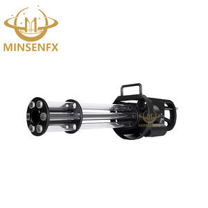 MINSENFX Nova Pistola Girar LED <span class=keywords><strong>CO2</strong></span> Gun RGB Jet Cannon Seis Olhos Máquina Cryo Efeito Especial Jet Gatling Gun Para DJ Disco evento - Product Image 6