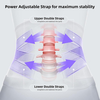 Ceinture de soutien lombaire ajustable et élastique pour femme, en maille respirante, système bionique, protection du bas du dos