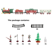 Jouet de piste de train de noël avec lumière et son pour enfants HN964272