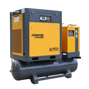 Air Industrial 10hp 7.5 KW 10HP 7.5KW 16bar 4in1 Rolagem giratória combinada 10hp Screw Compressor de ar industrial para Sandbla