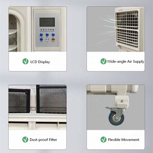 เครื่องทำความเย็นแบบระเหยเสียงเบา ≤58dB พร้อมใบพัดหมุนอัตโนมัติ ควบคุมด้วยจอ LCD สำหรับร้านอาหาร - Product Image 5