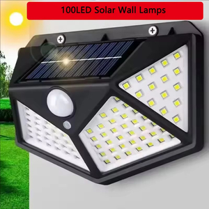 Lámpara Solar para Exteriores al por Mayor, 100 Luces LED de Pared, Impermeables, con Sensor de Movimiento, Alimentadas por Energía Solar, para Decoración de Jardín - Product Image 3
