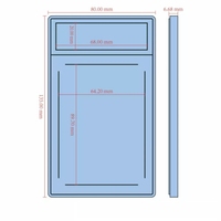 Cas de dalle de carte à collectionner 100PT dalle de carte graduée vide pour les cartes de baseball de sport