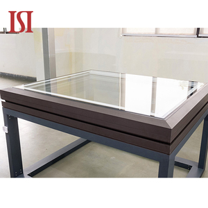 上ブランドモダンデザインアルミ天窓防音垂直開口部伸縮性スイング地下室用 - Product Image 3