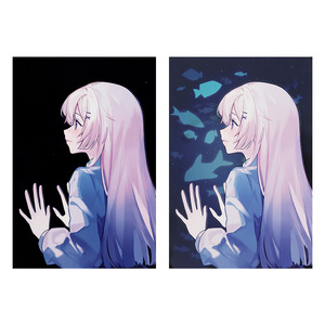 Vograce bán buôn tùy chỉnh nhiệt nhạy cảm bưu thiếp nhiệt thay đổi in ấn - Product Image 3