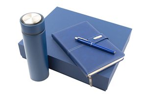 Customizable Leather Notebook Corporate Gift Set A5 Diary Wholesale Promotional Luxury Business Pen USB Drive Note <b>Book</b> Set - Product Image 3