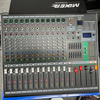 Console de mixage audio professionnelle SIVG 14 canaux avec 99 effets DSP, contrôleur DJ/équipement audio/amplificateurs/haut-parleurs