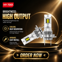 Nouveau phare LED de voiture 2026 H1/H3/H7/H11/9005/9006/9012/D2H/880/H4/H19 60W 7500LM 6000K LED 12V en aluminium universel