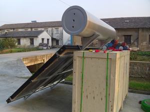 Calentador de Agua <span class=keywords><strong>Solar</strong></span> Termoeléctrico de <span class=keywords><strong>Placa</strong></span> Plana de Cromo Negro de 300L para Uso en Exteriores y Doméstico, Circulación Indirecta/Bucle Cerrado - Product Image 3