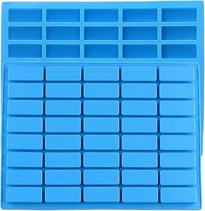 Moldes de Silicona Rectangulares Estrechos de 40 Cavidades para Caramelos de Caramelo, Bombones, Gelatina, Brownie, Chocolate - Product Image 1