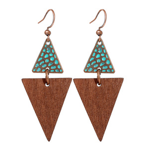 Bohemian Tassel <b>Drop</b> Earrings Alloy Antique <b>Bronze</b> Plated Turquoise Women's Party Jewelry Fashion Dangle Earrings - Product Image 5