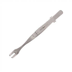 Pince à épiler premium en acier inoxydable allemand plaqué argent, à découpe en U, pour l'épilation du nombril, le façonnage des sourcils et l'élimination des éclats - Product Image 1
