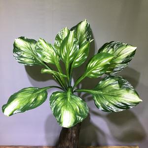 Mur végétal artificiel vertical, simulation de feuilles de <span class=keywords><strong>Hosta</strong></span>, décoration florale pour balcon intérieur, fond de porte - Product Image 2