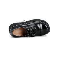 Chaussures derby à plateforme en PU brevetées personnalisées pour femmes, bottes à plateforme élégantes pour événements formels, prix de grossiste en usine