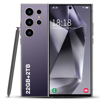 Smartphone Android S24 Ultra en Gros d'Usine 22 Go + 1 To, Caméra Haute Définition, Double Carte SIM, Débloqué, Mobile LTE, Espagnol, MTK