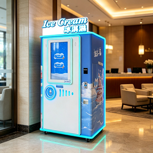 Unattended 32 Inch Touch Screen Wifi/4G Commercial Ice Cream Vending Machine 24 Hours Self Service Ice Cream Kiosks For Big Mall - Product Image 1