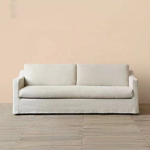Sofá clásico de tela con plumas, mueble de sala de estar, producto en oferta - Product Image 2