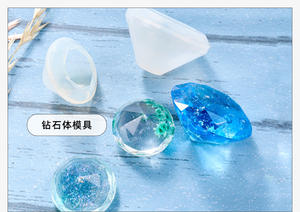 크리스탈 에폭시 Diy 큐브 금형 다이아몬드 피라미드 콘 볼 실리콘 금형 도매 - Product Image 6