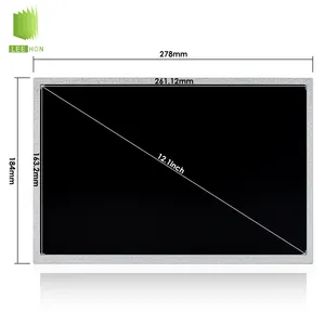 Wide Temperature 12.1 Inch LCD Display Panel TFT 12.1'' LCD Screen 30 Pins 6.06 W AUO 12.1 Inch LCD Modules