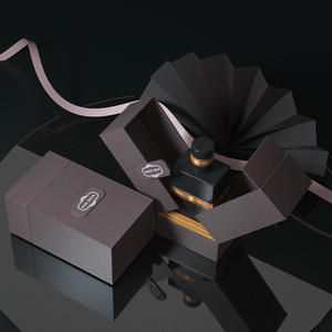 Boîte magnétique à double ouverture avec logo personnalisé imprimé, emballage cadeau de luxe pour flacon de parfum avec boîte haut de gamme - Product Image 5