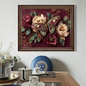 Kit Pittura a Olio Digitale Fai-da-Te Personalizzato Songwoo, Elegante Farfalla e Peonia, Set Pittura con Numeri per Adulti - Product Image 4