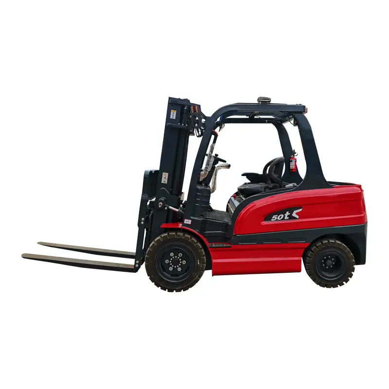 SHUNCHA CPD-50 5000kg baterai asam timbal 48V 80A 3m sampai 6m tinggi angkat 4 roda Forklift elektrik murah