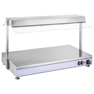 100x50cm Commercial Electric Food Warmer Countertop Food Warming Station with Heat <b>Lamp</b> - Product Image 2