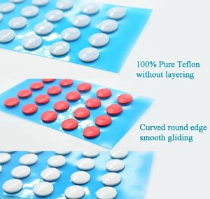 Fare nokta küçük yuvarlak DIY evrensel fare ayak obsidyen PTFE fare paten kırmızı özel Anti kayma fareler Glide ayak pedi kavisli kenarları - Product Image 2