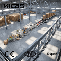Saifan SF1000 Euro Block Machine de ligne de traitement de produits en bois Palette Machine de fabrication de blocs