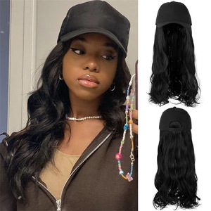 Casquette de baseball tendance avec perruque intégrée, <span class=keywords><strong>cheveux</strong></span> longs ondulés naturels <span class=keywords><strong>pour</strong></span> femmes, parfaite <span class=keywords><strong>pour</strong></span> les sorties décontractées, les voyages <span class=keywords><strong>et</strong></span> le quotidien - Product Image 4