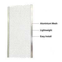 Grille de protection de gouttière en métal perforé à mailles losangées en aluminium sur mesure OEM pour le drainage des eaux de pluie et la protection contre les feuilles