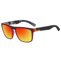 Lunettes de Soleil de Sport Polarisées pour Hommes, Monture Noire Mate Classique, Protection UV, Idéales pour la Course