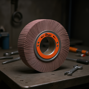 Ttake Abrasive Cloth Flap <b>Wheel</b> 165x50x54 Mm With Hole For <b>Grinding</b> And Polishing - Product Image 3