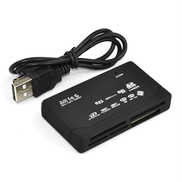 All in One Memory Card Reader USB External Cardreader SD SDHC Mini Micro M2 MMC XD CF Reader for MP3 Digital Camera