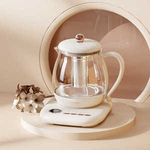 Nuevas tendencias para el hogar, tetera inalámbrica de vidrio de borosilicato de 900ml, tetera eléctrica <span class=keywords><strong>con</strong></span> control de temperatura <span class=keywords><strong>con</strong></span> colador - Product Image 1
