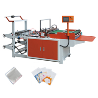 Machine à sacs en plastique opp avec gousset, machine de découpe latérale de pain d'enveloppe en nylon