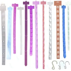 Factory OEM Manufacturer Low MOQ Plastic Hanging Display Clip Strips For Retail Display With Label Header Display Clip Strip