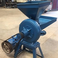 Moulin à farine de maïs et de blé monophasé de petite taille, broyeur à disques pour aliments, machine domestique de broyage de poudre