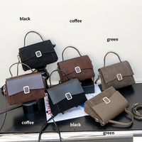 Tas Selempang Kulit Sapi Asli Desain Klasik Terbaru, Model Kotak, Lapisan Frosted, Mewah Ringan, Kulit Asli, Bisa Dipakai Sebagai Tas Selempang