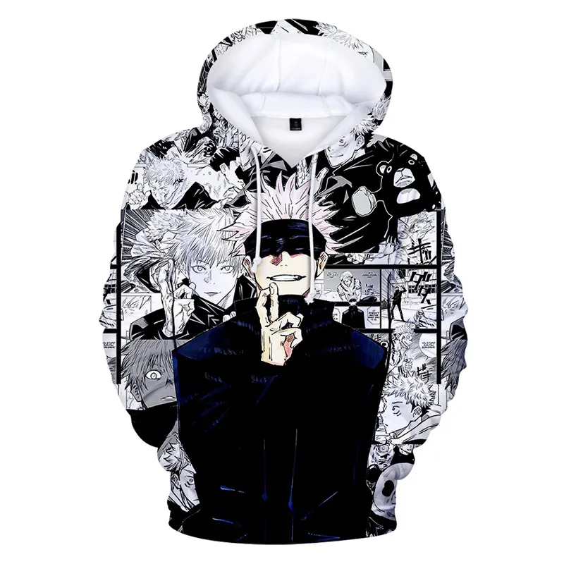 3D-Druck Anime Hoodies Sweatshirts Herren/Damen 2023 Herbst Winter Hoodies für Herren Übergröße Kleidung Mantel